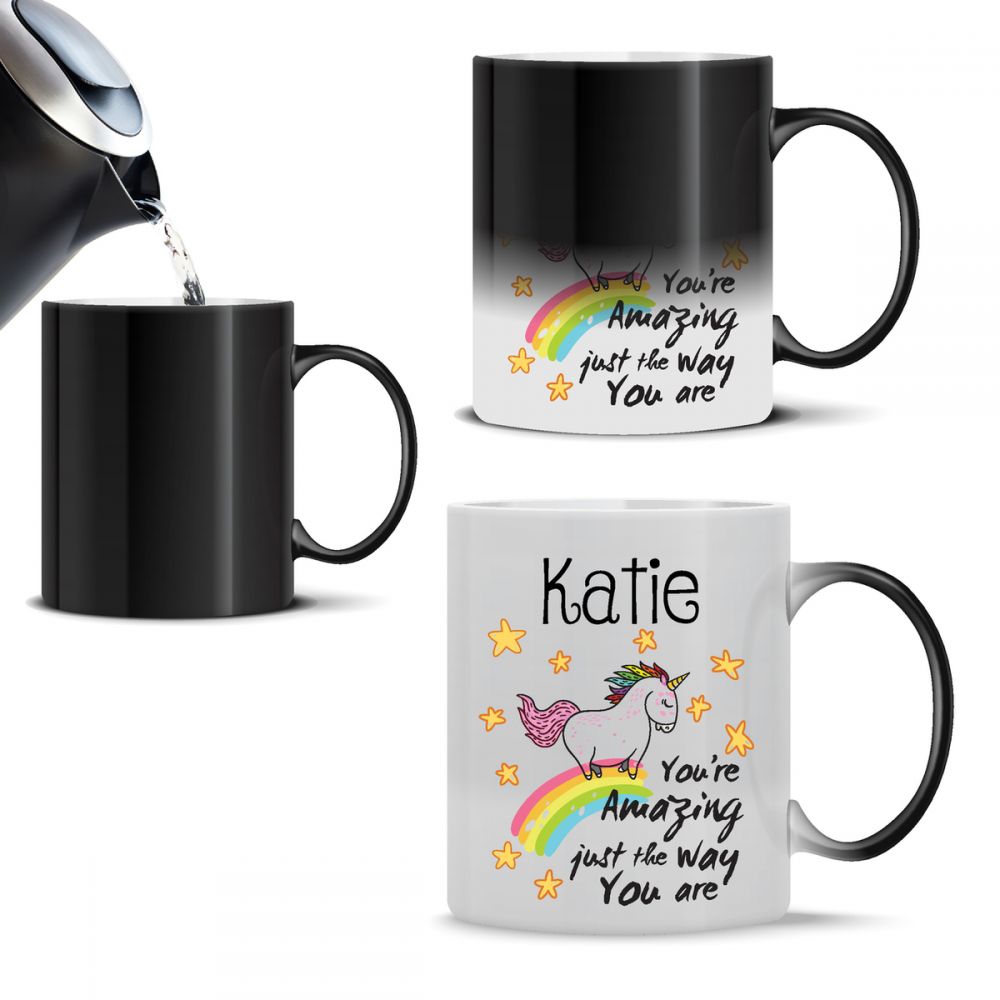 Personalised Name Unicorn Magic Mug (You're Amazing)